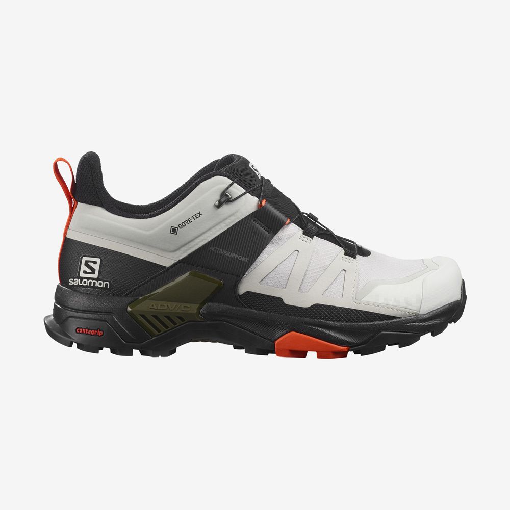 SALOMON X ULTRA 4 GORE-TEX Philippines - Men's Hiking Shoes - White | 043758-DUM